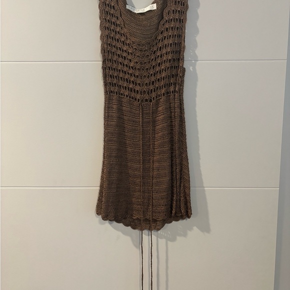 Bettie Page Brown Knit Tank Top - Picture 1 of 4